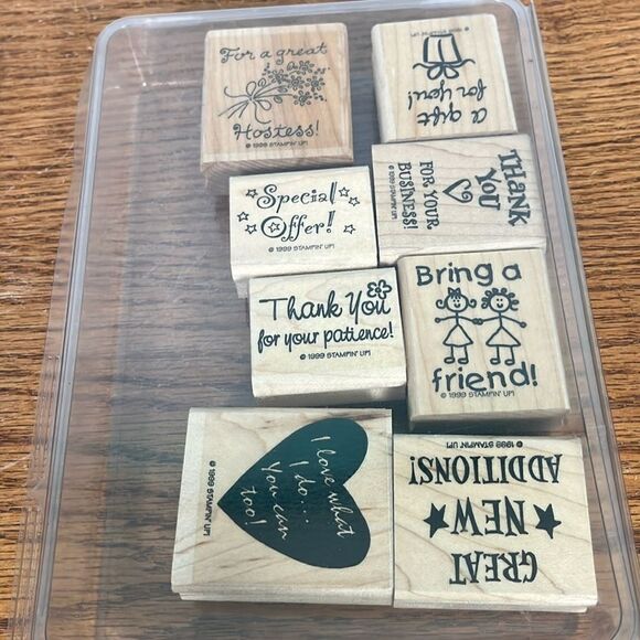 Stampin’ Up mixed set of 14 stamps Special Sentiments what I’m calling it! EUC - Picture 3 of 4